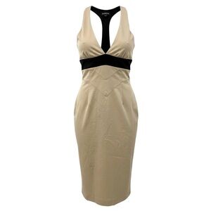 NWOT Bebe Satin T-Back Slim Mini Dress y2k 2000’s X-Small